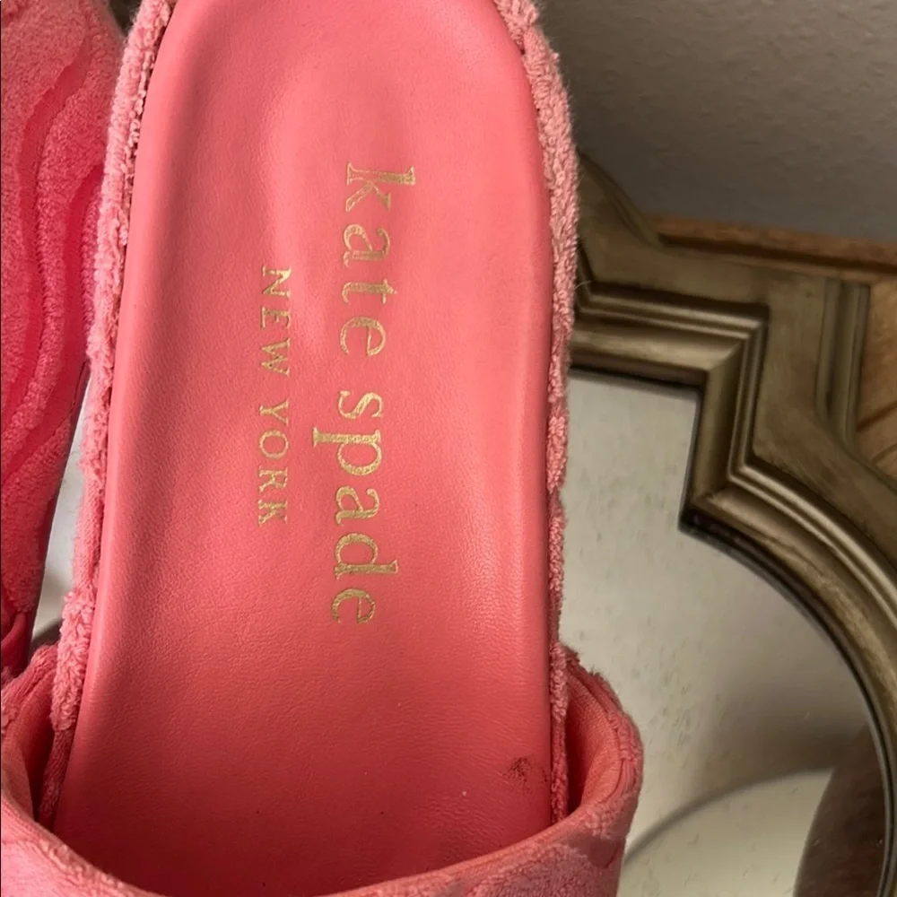 Kate Spade Pink Quilted Sandals